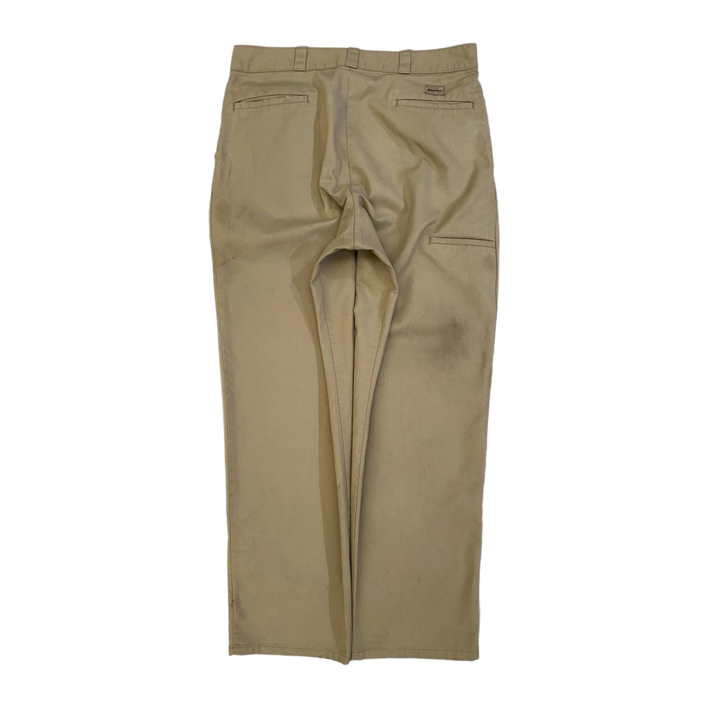 1405 Dickies Pleated Straight Leg Chino Beige W36 L31