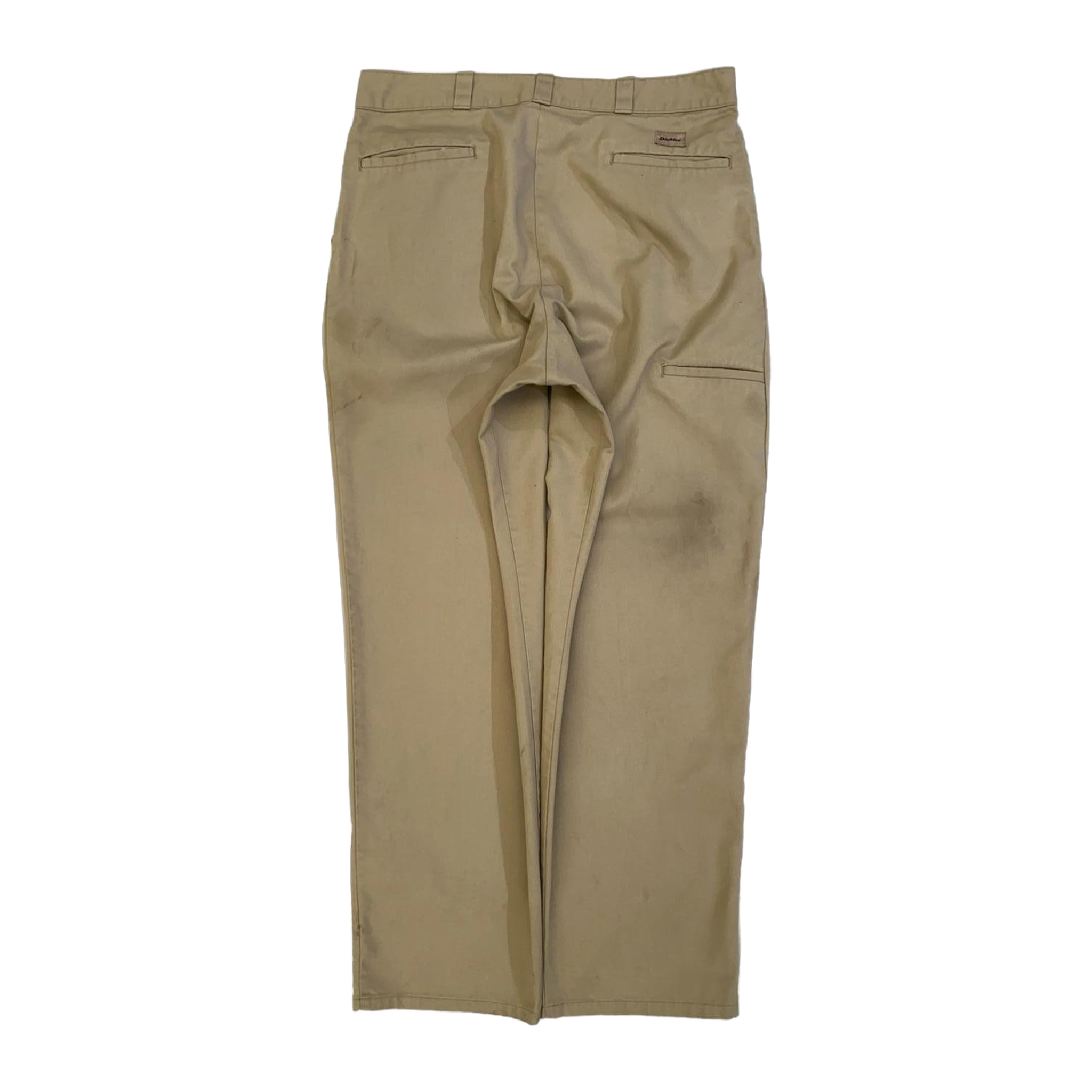 1405 Dickies Pleated Straight Leg Chino Beige W36 L31