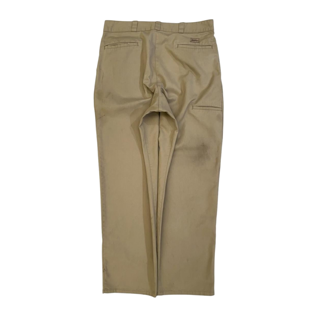 1405 Dickies Pleated Straight Leg Chino Beige W36 L31