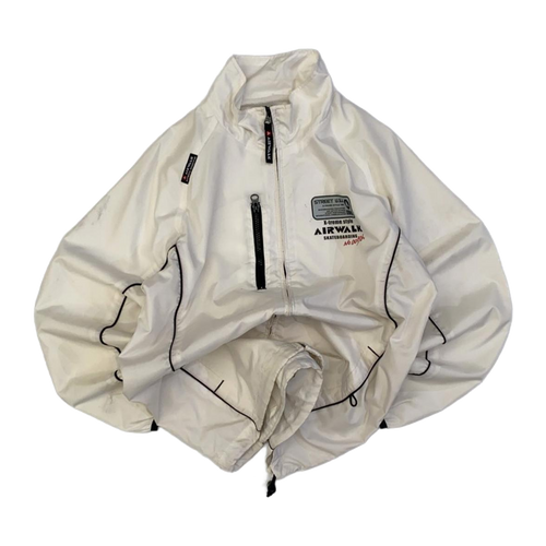 1385 Airwalk Japan Y2K Skate Full Zip Windbreaker White S