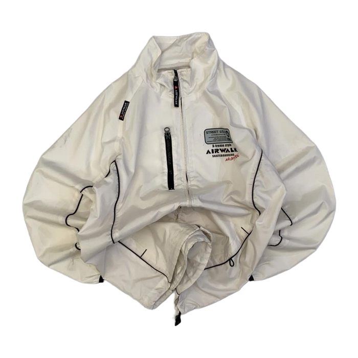 Airwalk Japan Y2K Skate Full Zip Windbreaker White S