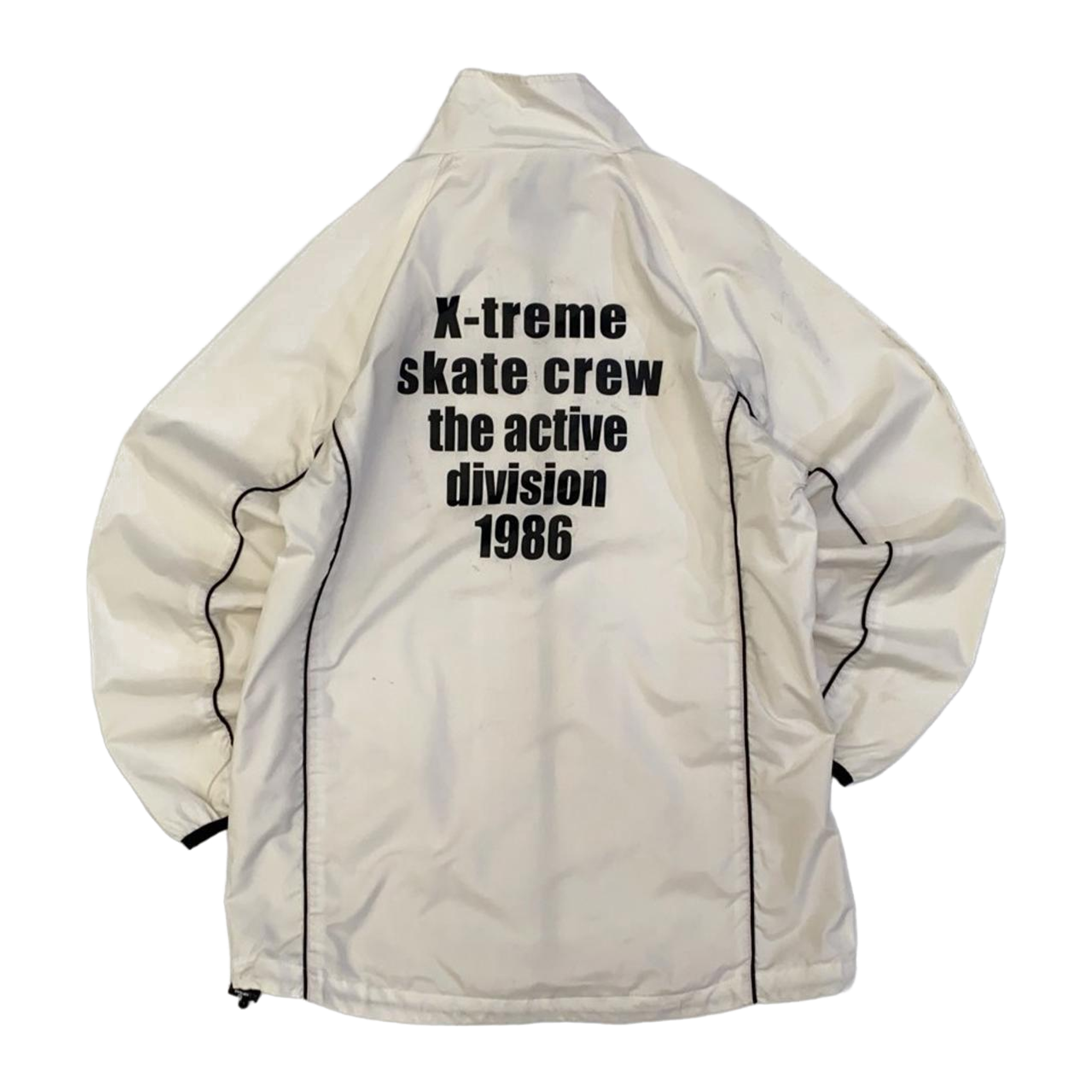 1385 Airwalk Japan Y2K Skate Full Zip Windbreaker White S