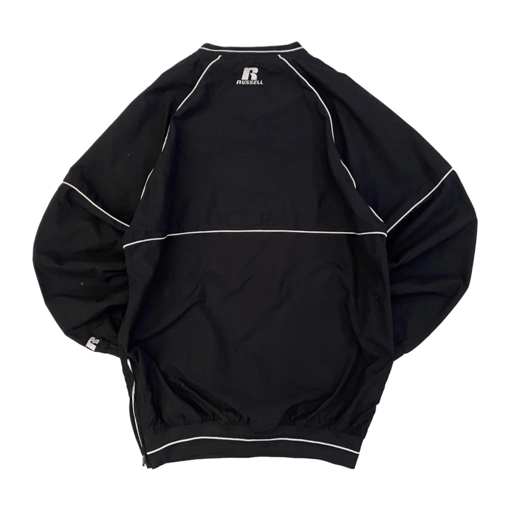 Russell Athletic Team Issue Warm Up Pullover Windbreaker Black S