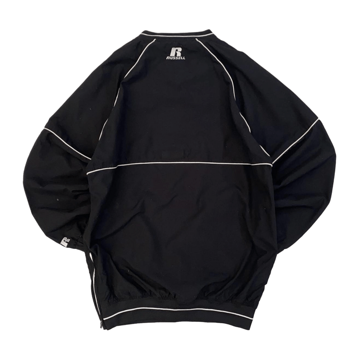 Russell Athletic Team Issue Warm Up Pullover Windbreaker Black S