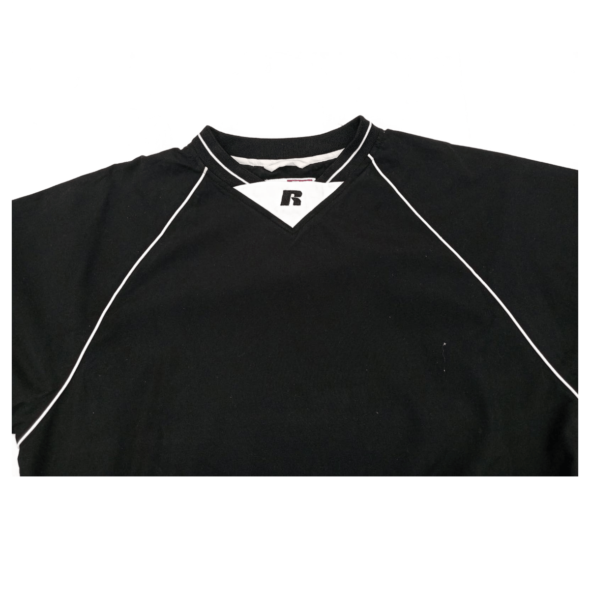 Russell Athletic Team Issue Warm Up Pullover Windbreaker Black S