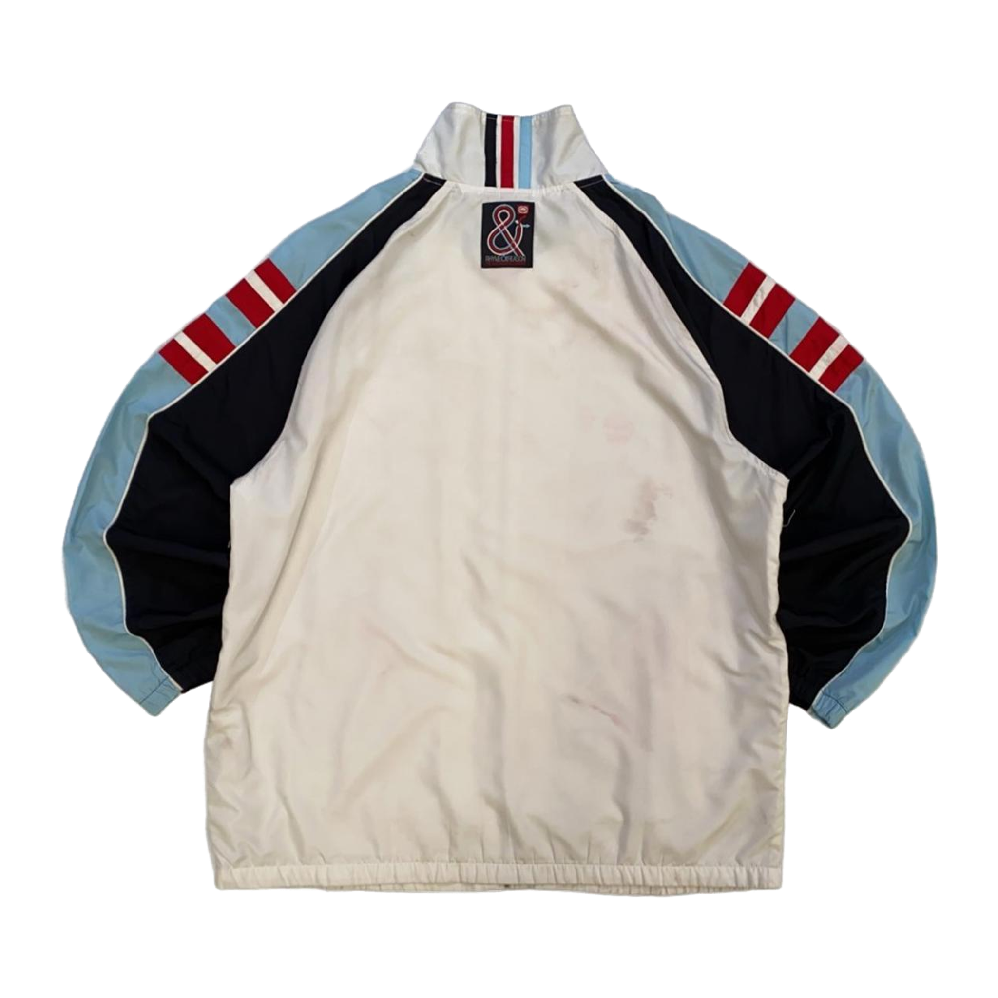 1786 Ecko Y2K Hip Hop Full Zip Windbreaker White XXL