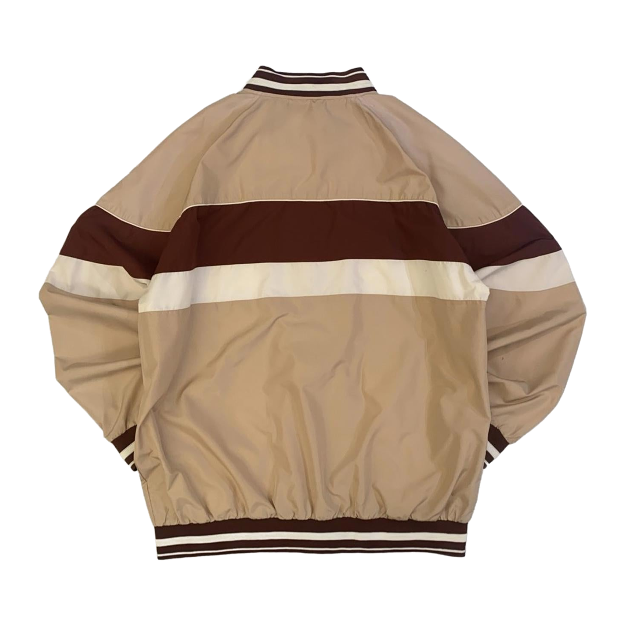 1854 Ecko Unltd Y2K Hip Hop Full Zip Lined Windbreaker Beige L