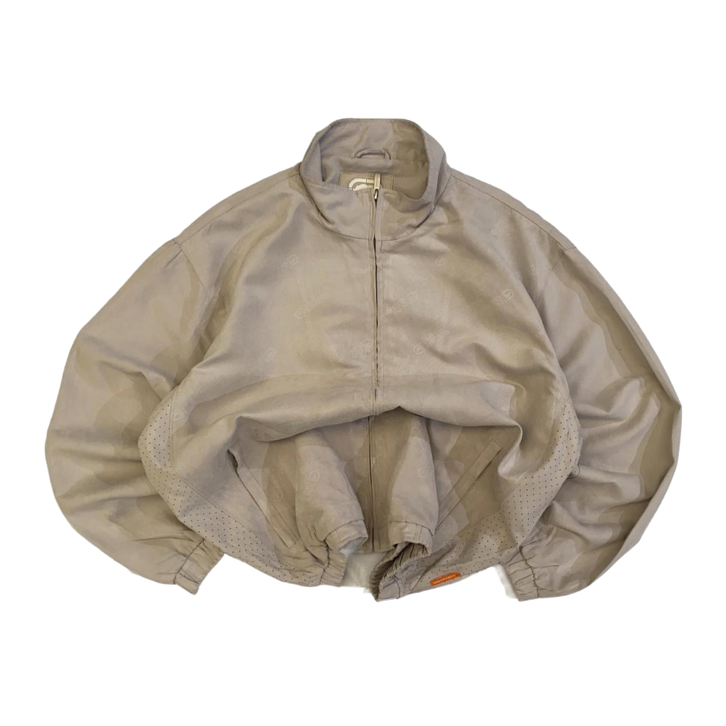 1905 Ecko Unltd Y2K Hip Hop Made in Korea Full Zip Windbreaker Beige XL