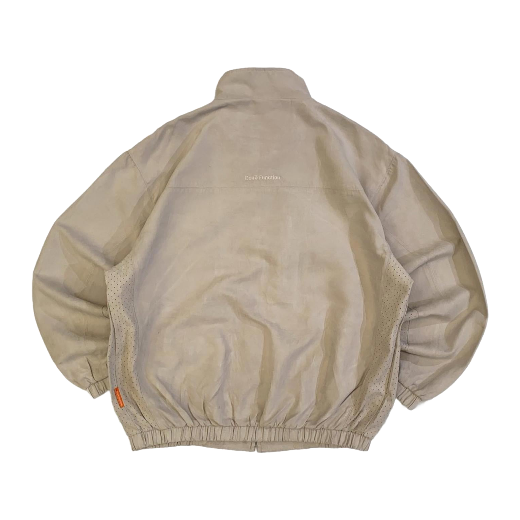 1905 Ecko Unltd Y2K Hip Hop Made in Korea Full Zip Windbreaker Beige XL