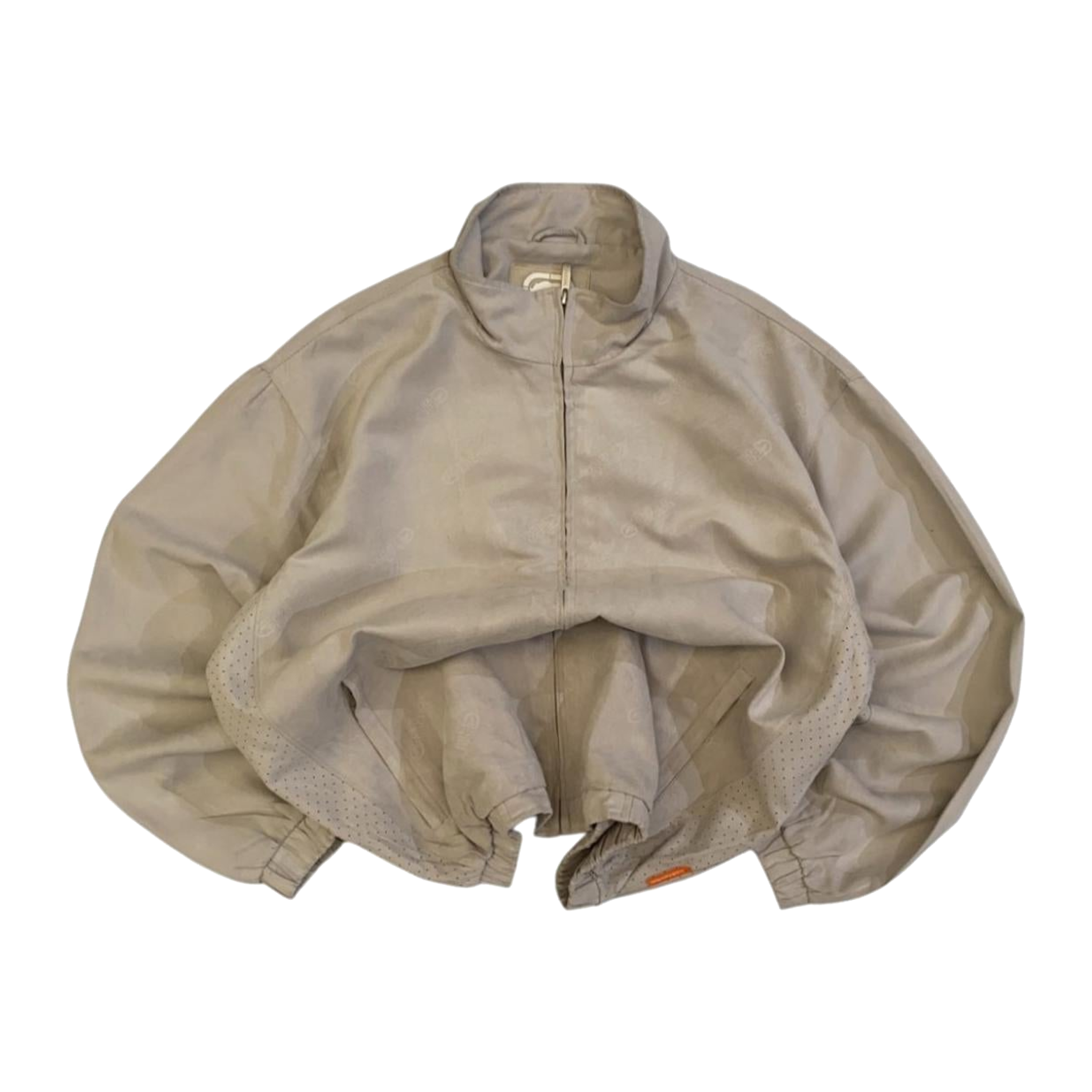 1905 Ecko Unltd Y2K Hip Hop Made in Korea Full Zip Windbreaker Beige XL