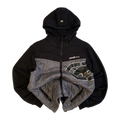 1958 Ecko Unltd Y2K Hip Hop Full Zip Hooded Windbreaker Grey S