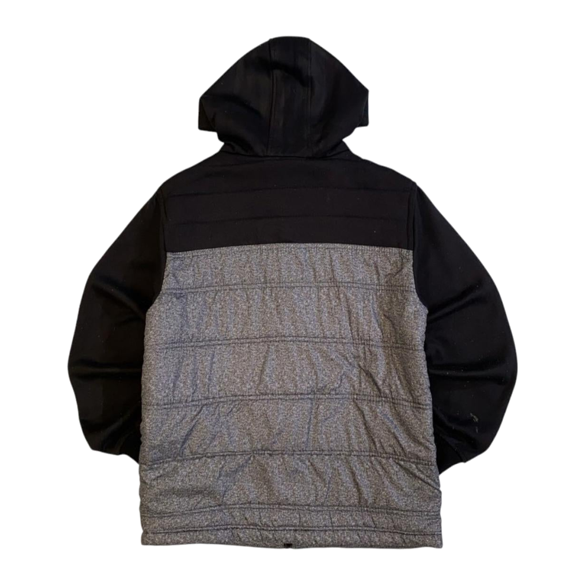 1958 Ecko Unltd Y2K Hip Hop Full Zip Hooded Windbreaker Grey S