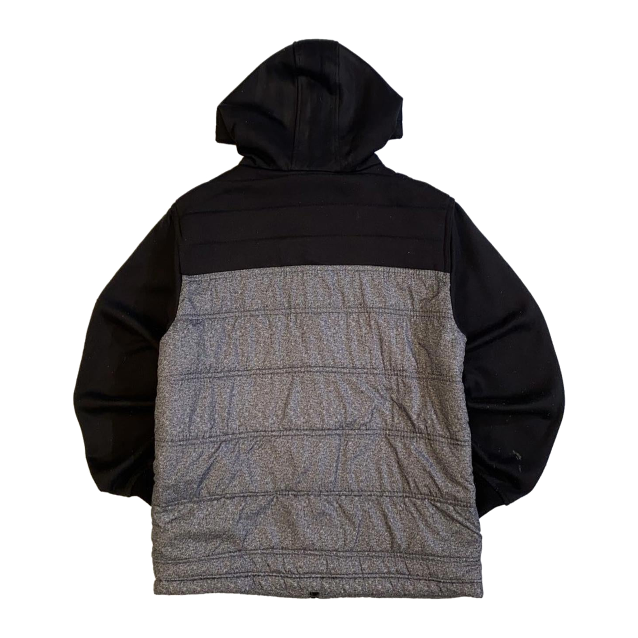 1958 Ecko Unltd Y2K Hip Hop Full Zip Hooded Windbreaker Grey S