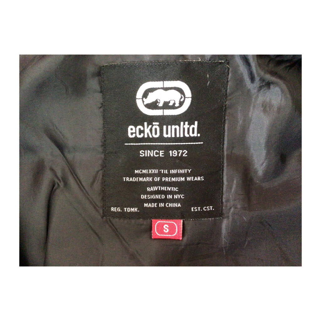 1958 Ecko Unltd Y2K Hip Hop Full Zip Hooded Windbreaker Grey S
