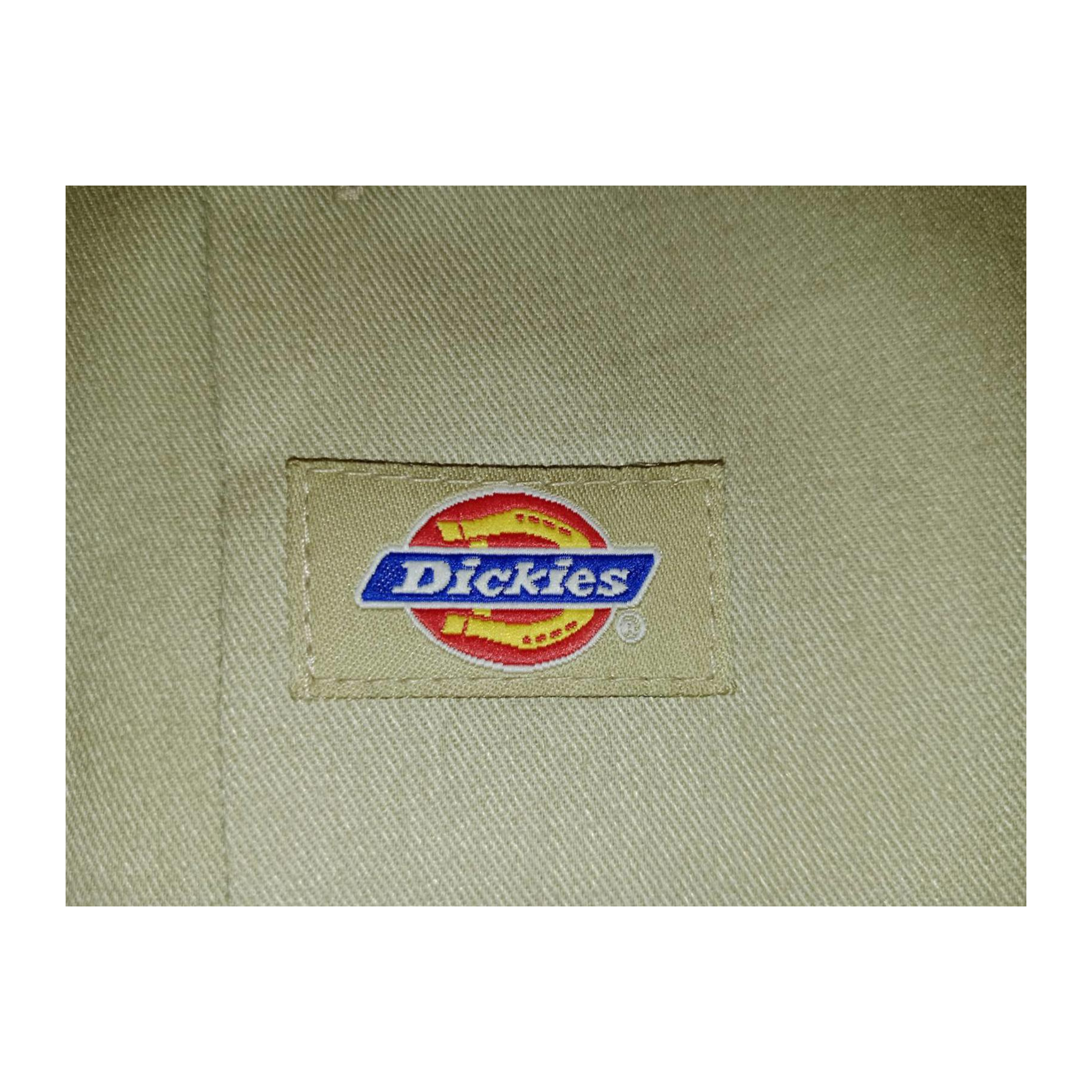 1382 Dickies Workwear Safari Guide Button Up Khaki Shirt Beige 2XL