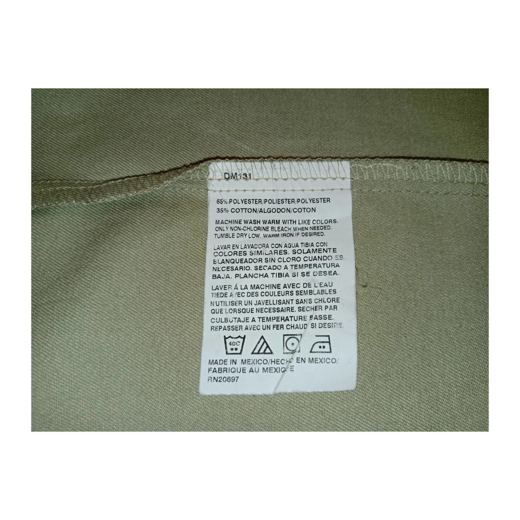 1382 Dickies Workwear Safari Guide Button Up Khaki Shirt Beige 2XL