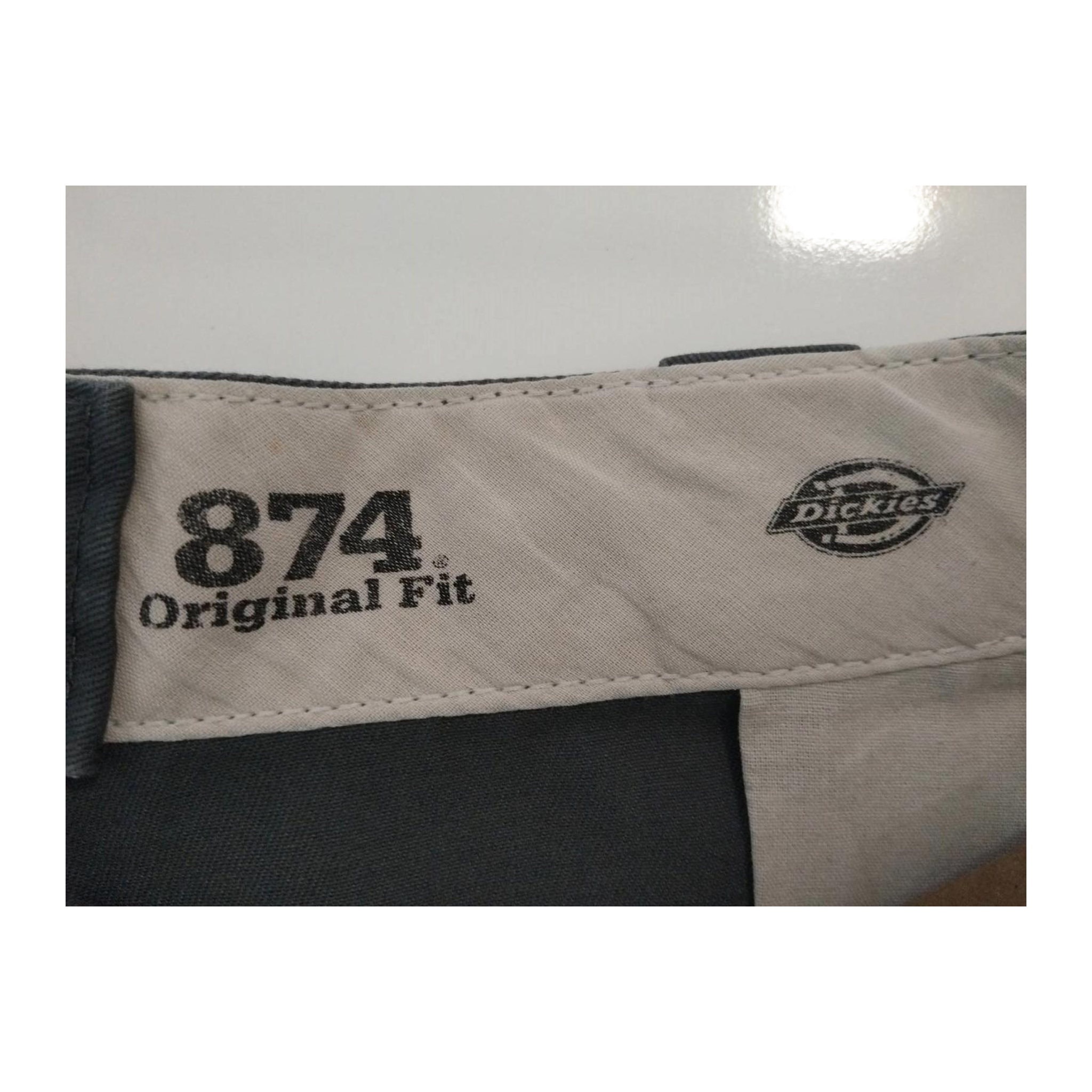1410 Dickies Original Fit 874 Straight Leg Chino Grey W37 L31