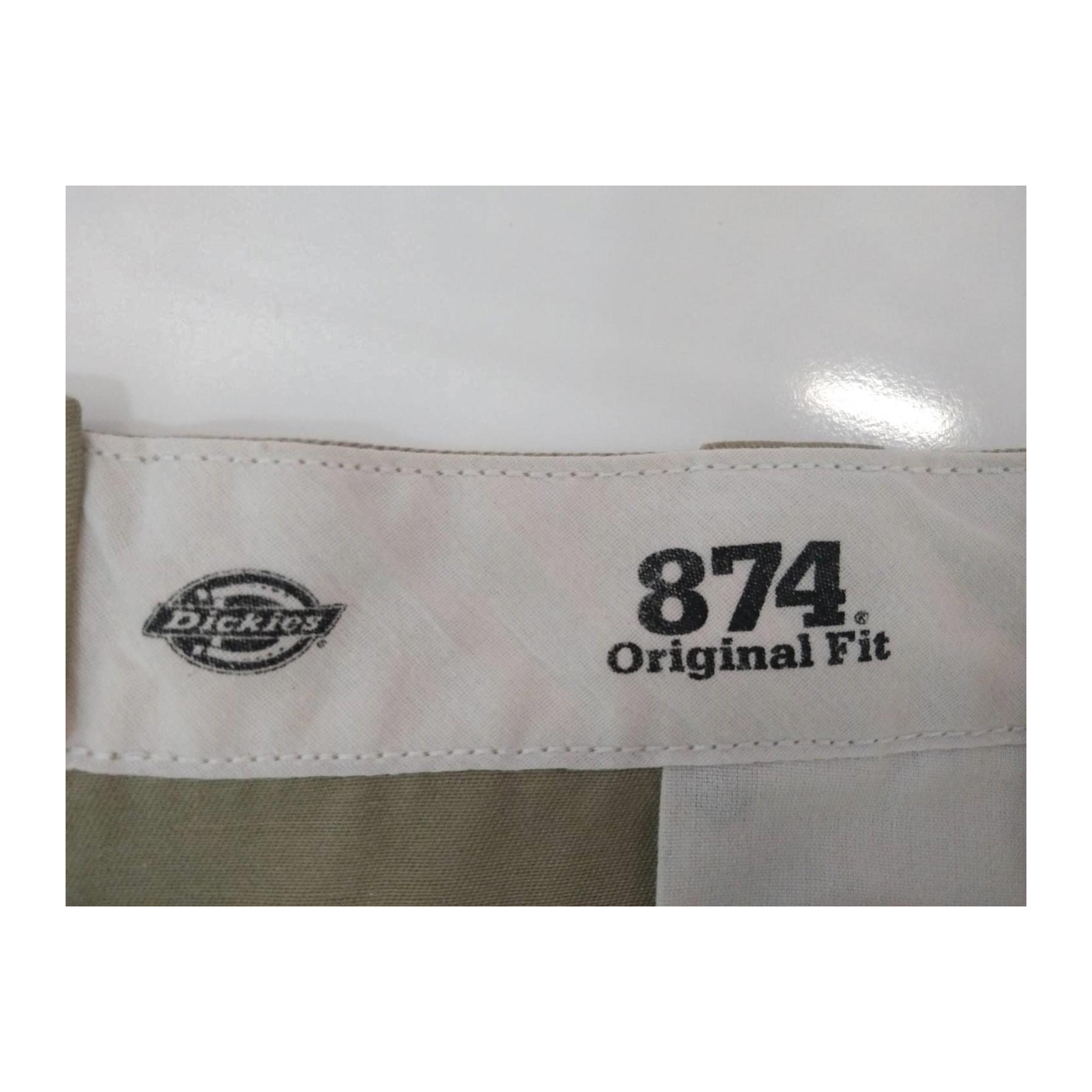 1413 Dickies 874 Original Fit Trousers Khaki W38 L32