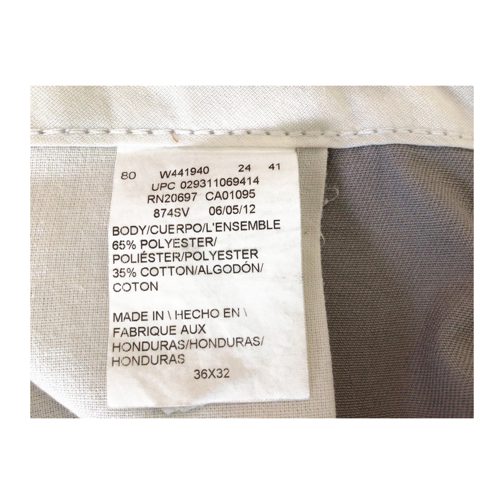 2048 Dickies 874 Original Fit Khaki Chino W36 L32