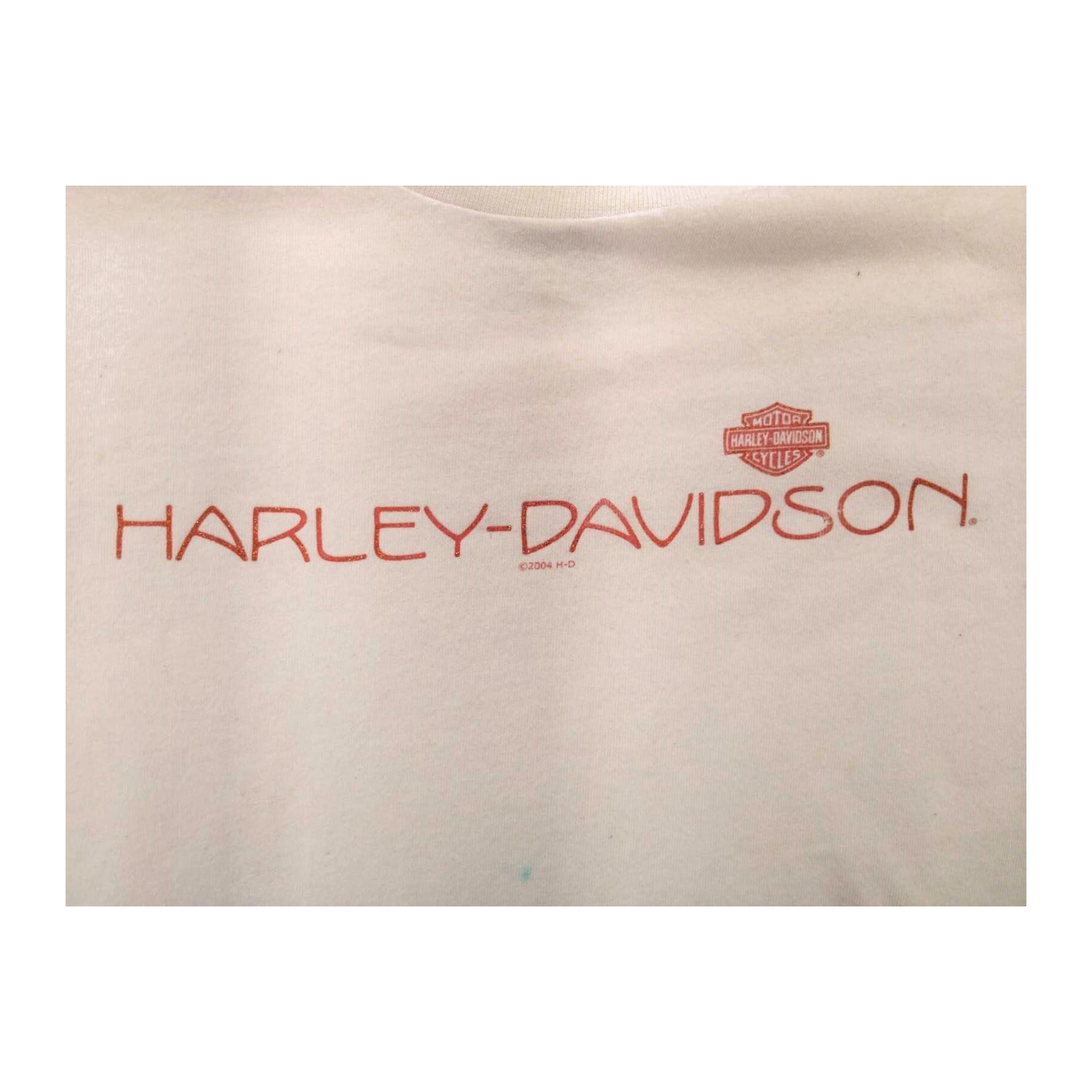 1600 Harley Davidson Women's Short Sleeve T Shirt White M