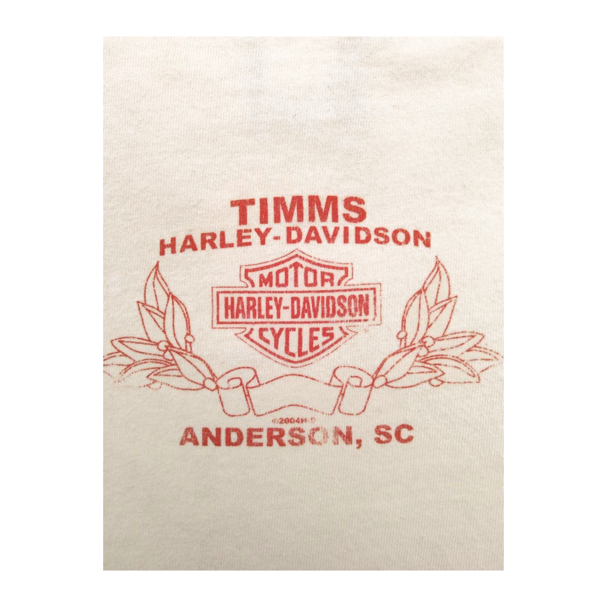 1600 Harley Davidson Women's Short Sleeve T Shirt White M