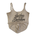 1602 Harley Davidson Women's Spaghetti Strap Tank Top Beige L