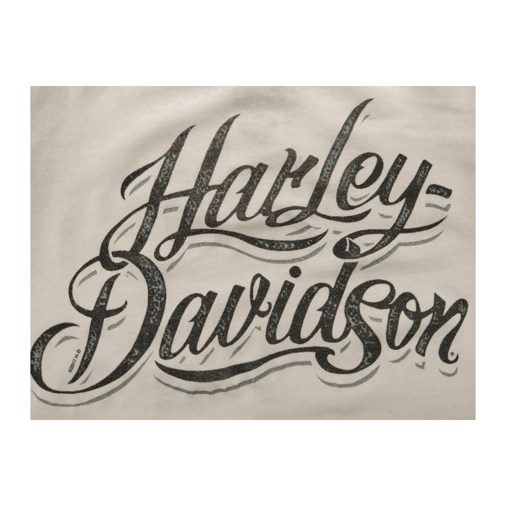 1602 Harley Davidson Women's Spaghetti Strap Tank Top Beige L