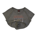 1606 Harley Davidson Women's Ride Free American Eagle Short Sleeve T Shirt Grey L