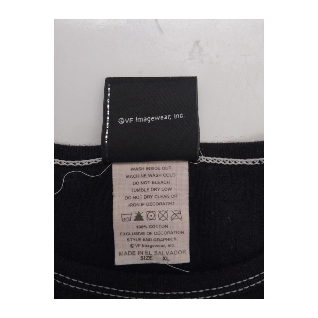 1609 Harley Davidson Women's Contrast Stitch Floral Logo Short Sleeve T Shirt Black XL