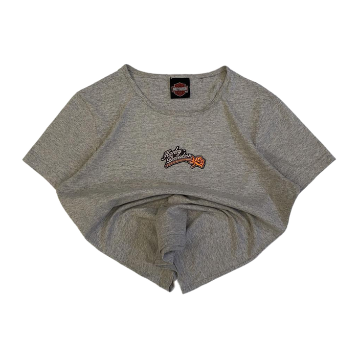 Harley Davidson Women's Bloomington Short Sleeve T Shirt Grey L