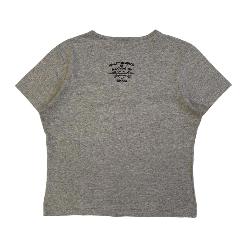 1610 Harley Davidson Women's Bloomington Short Sleeve T Shirt Grey L