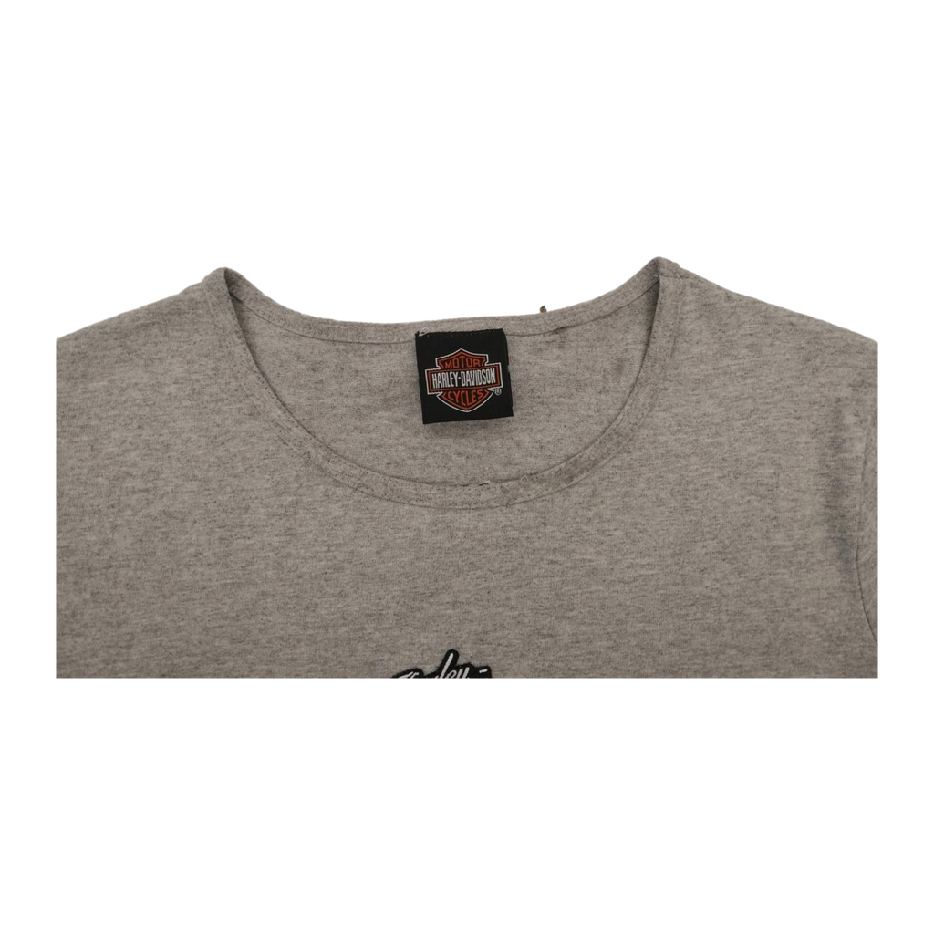1610 Harley Davidson Women's Bloomington Short Sleeve T Shirt Grey L
