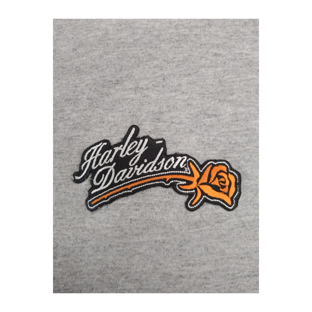 1610 Harley Davidson Women's Bloomington Short Sleeve T Shirt Grey L