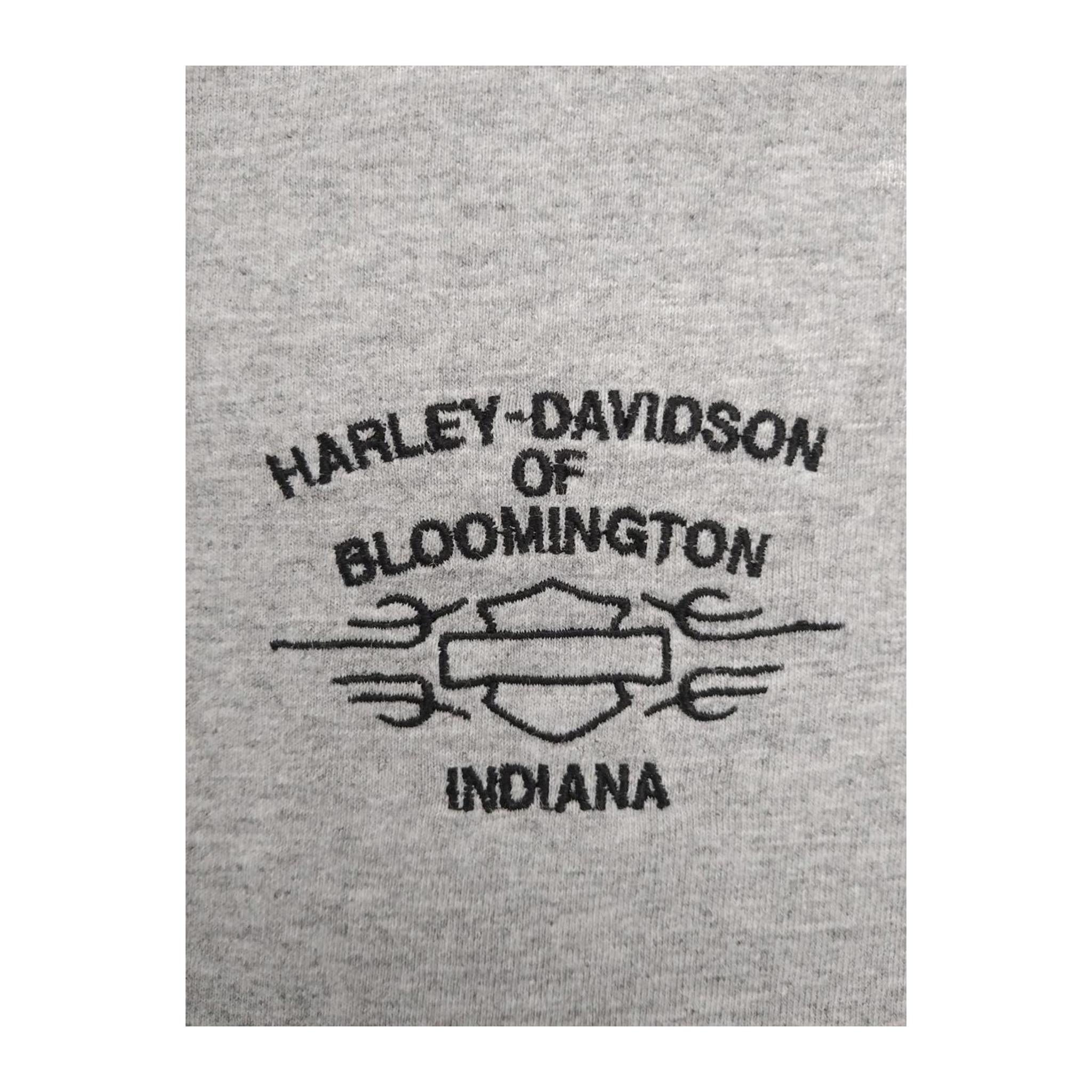 1610 Harley Davidson Women's Bloomington Short Sleeve T Shirt Grey L