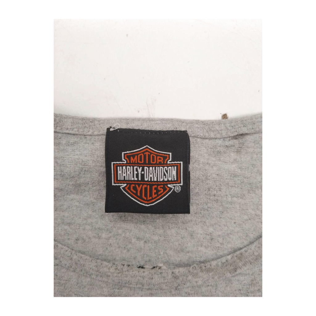 1610 Harley Davidson Women's Bloomington Short Sleeve T Shirt Grey L
