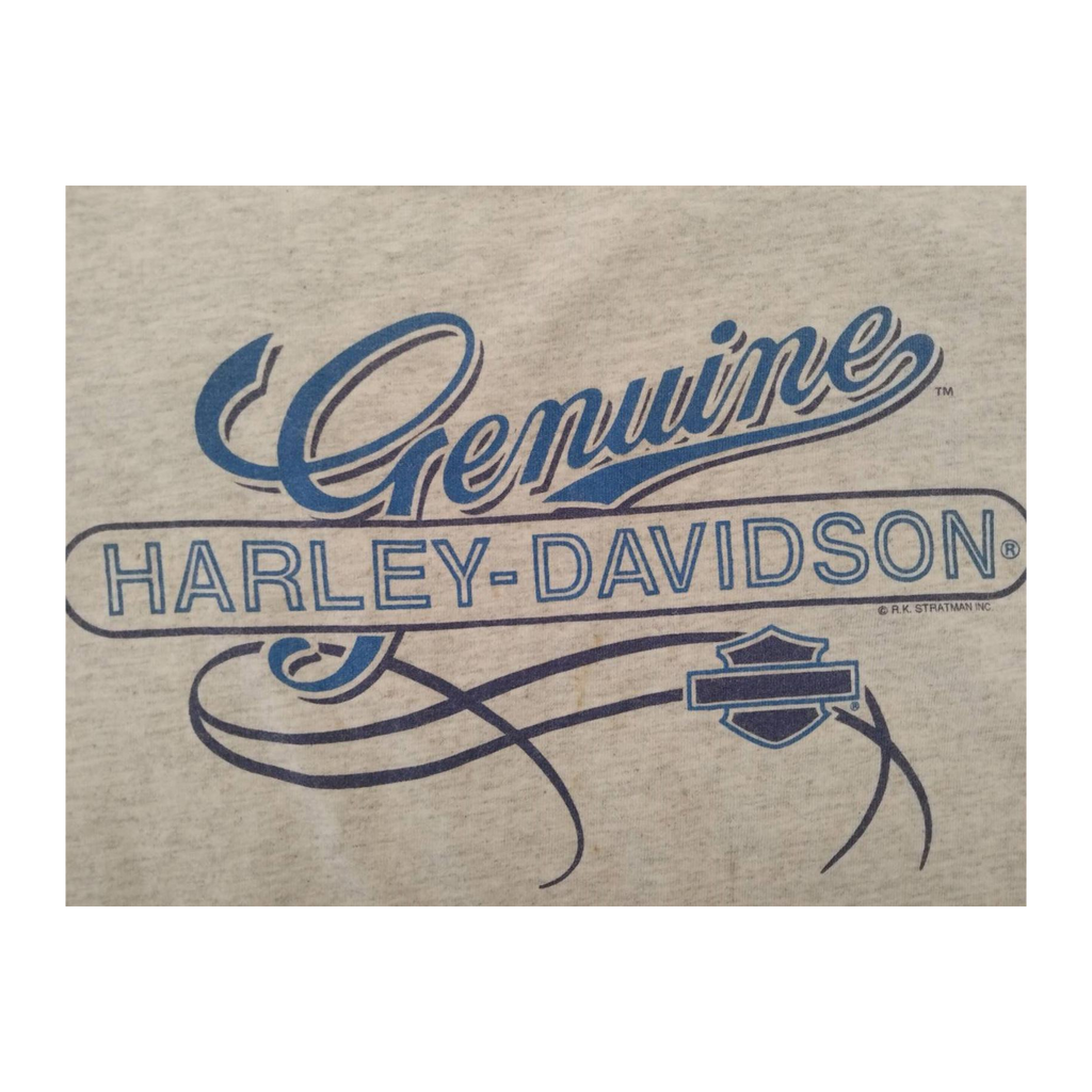 1614 Harley Davidson Women's Classic Motor Sports Sleeveless Tank Top Grey L