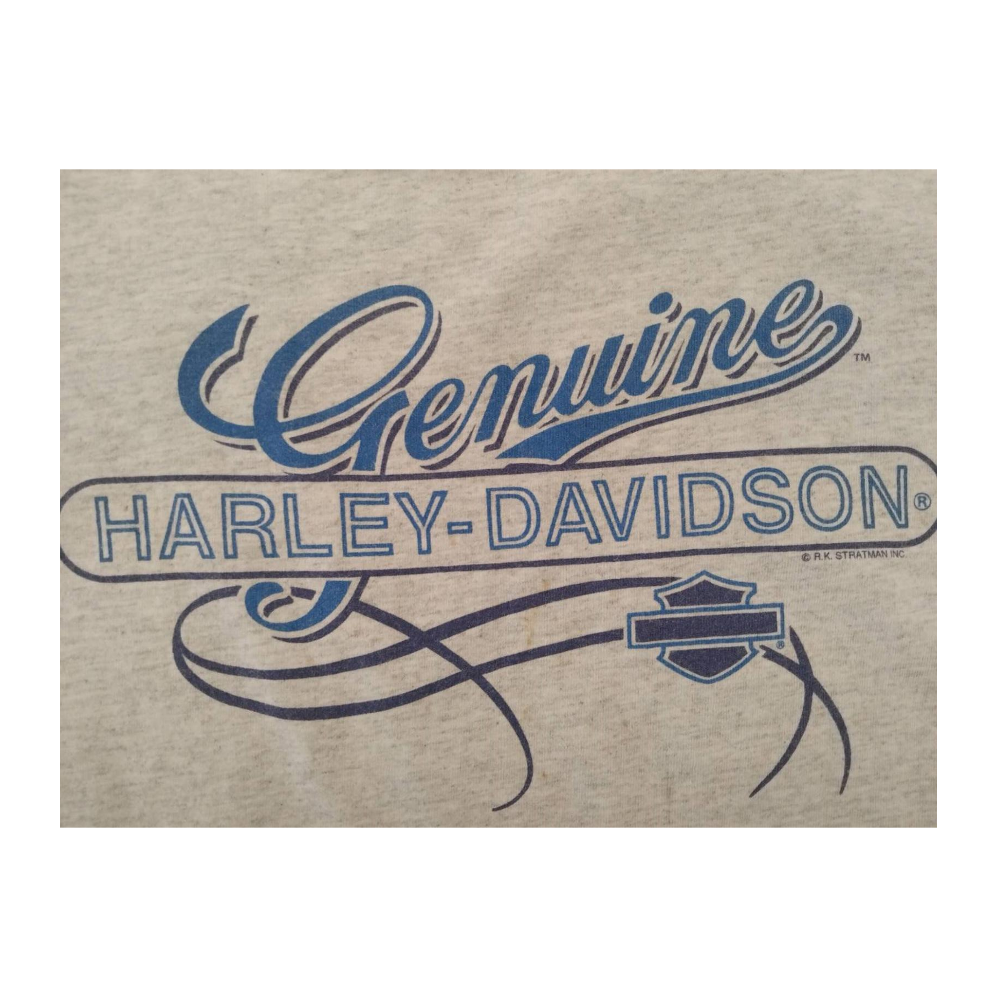 1614 Harley Davidson Women's Classic Motor Sports Sleeveless Tank Top Grey L