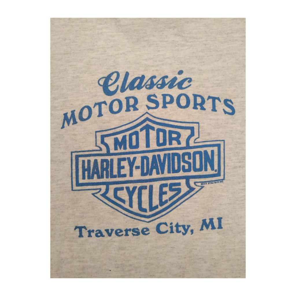 1614 Harley Davidson Women's Classic Motor Sports Sleeveless Tank Top Grey L