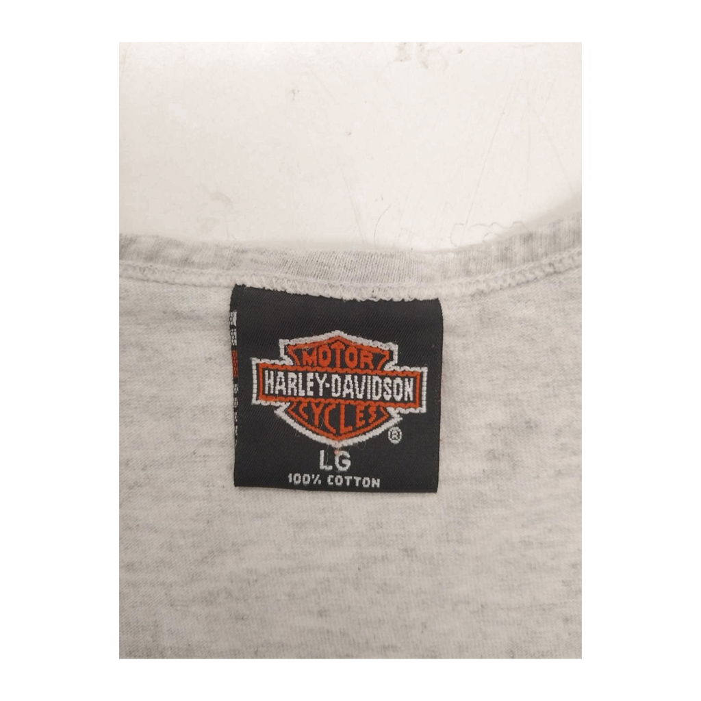 1614 Harley Davidson Women's Classic Motor Sports Sleeveless Tank Top Grey L