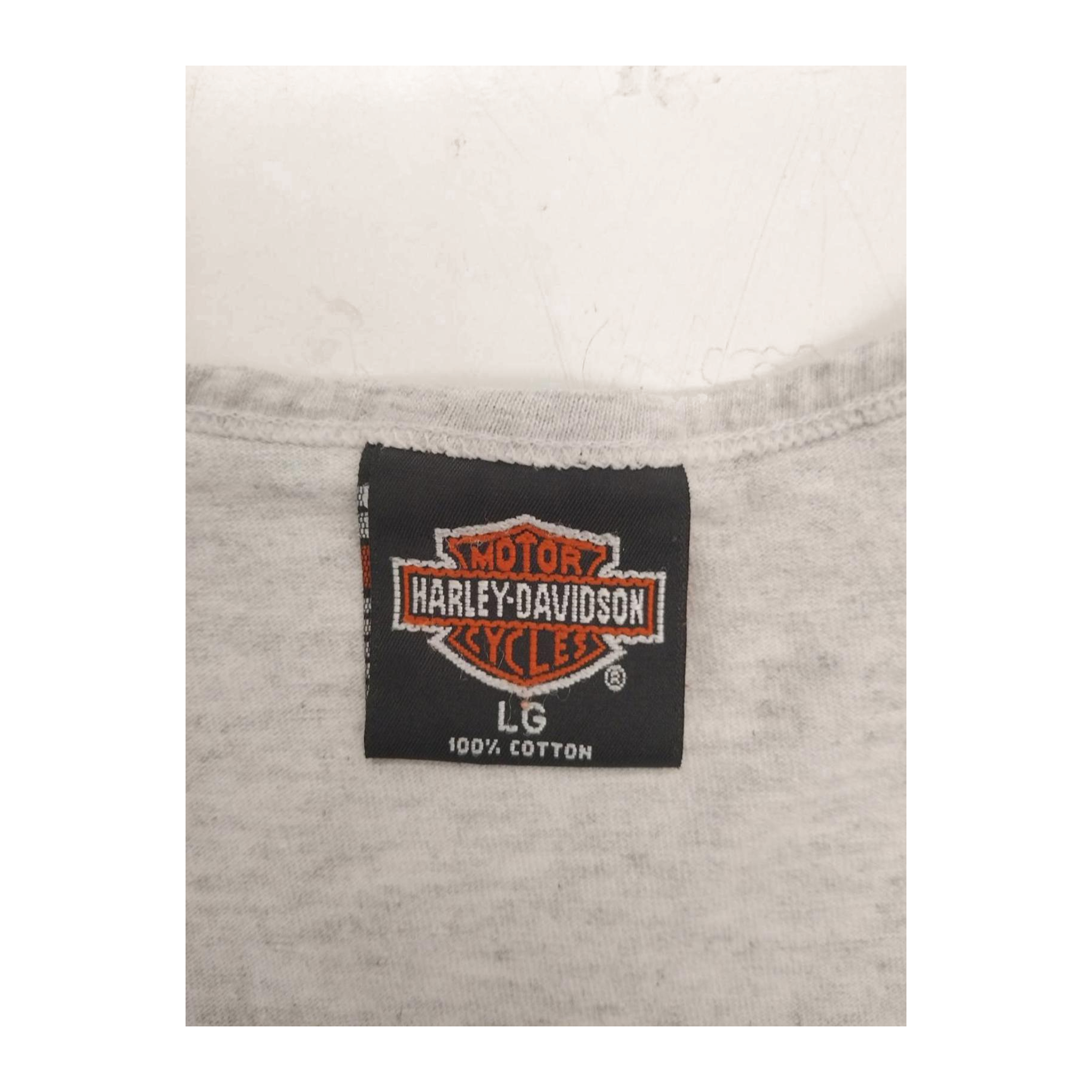 1614 Harley Davidson Women's Classic Motor Sports Sleeveless Tank Top Grey L