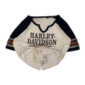 1616 Harley Davidson Women's Baseball Style T Shirt White 2XL