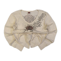 1617 Harley Davidson Y2K Tattoo Filigree Logo Long Sleeve T Shirt White XL
