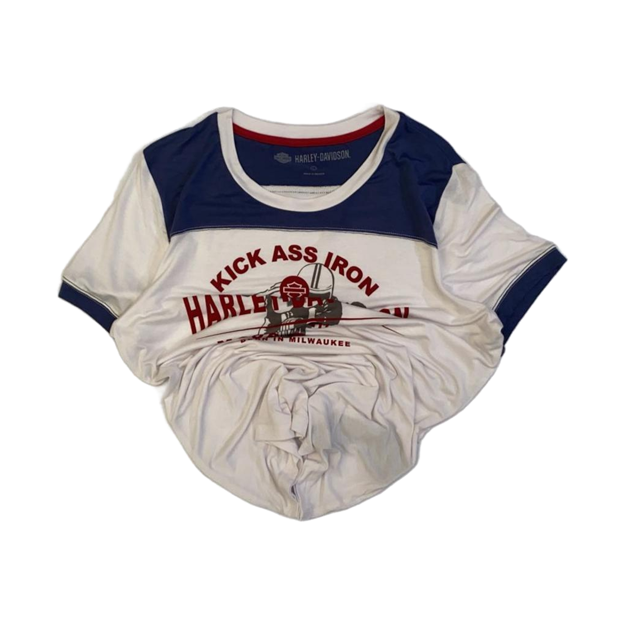 1619 Harley Davidson Women's Short Sleeve T Shirt White L