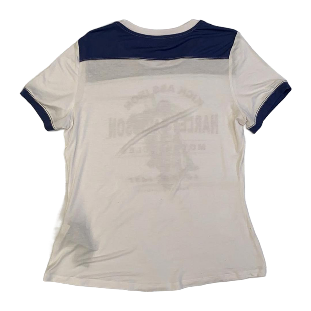 1619 Harley Davidson Women's Short Sleeve T Shirt White L