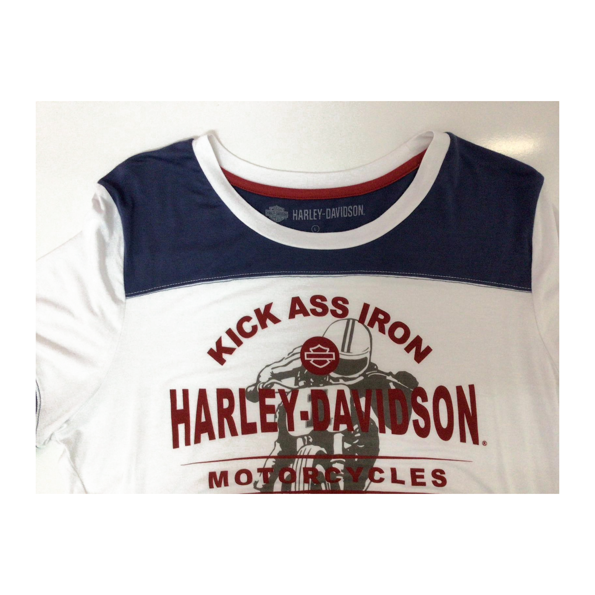 1619 Harley Davidson Women's Short Sleeve T Shirt White L