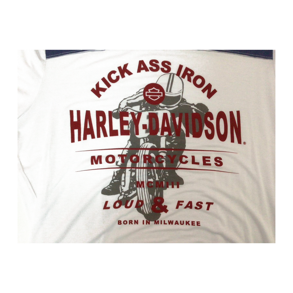 1619 Harley Davidson Women's Short Sleeve T Shirt White L