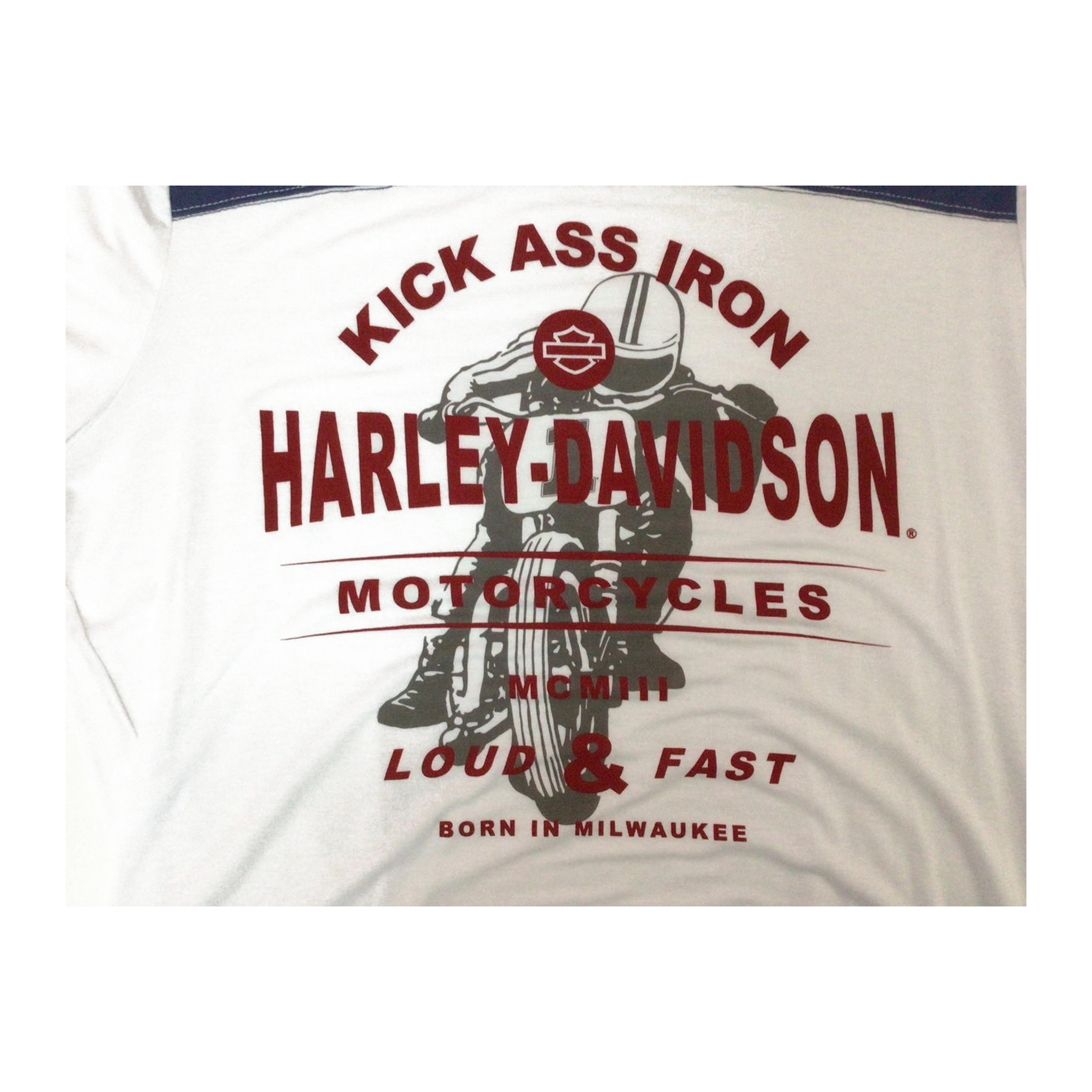 1619 Harley Davidson Women's Short Sleeve T Shirt White L