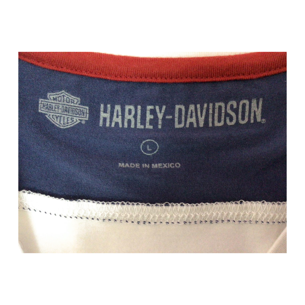 1619 Harley Davidson Women's Short Sleeve T Shirt White L
