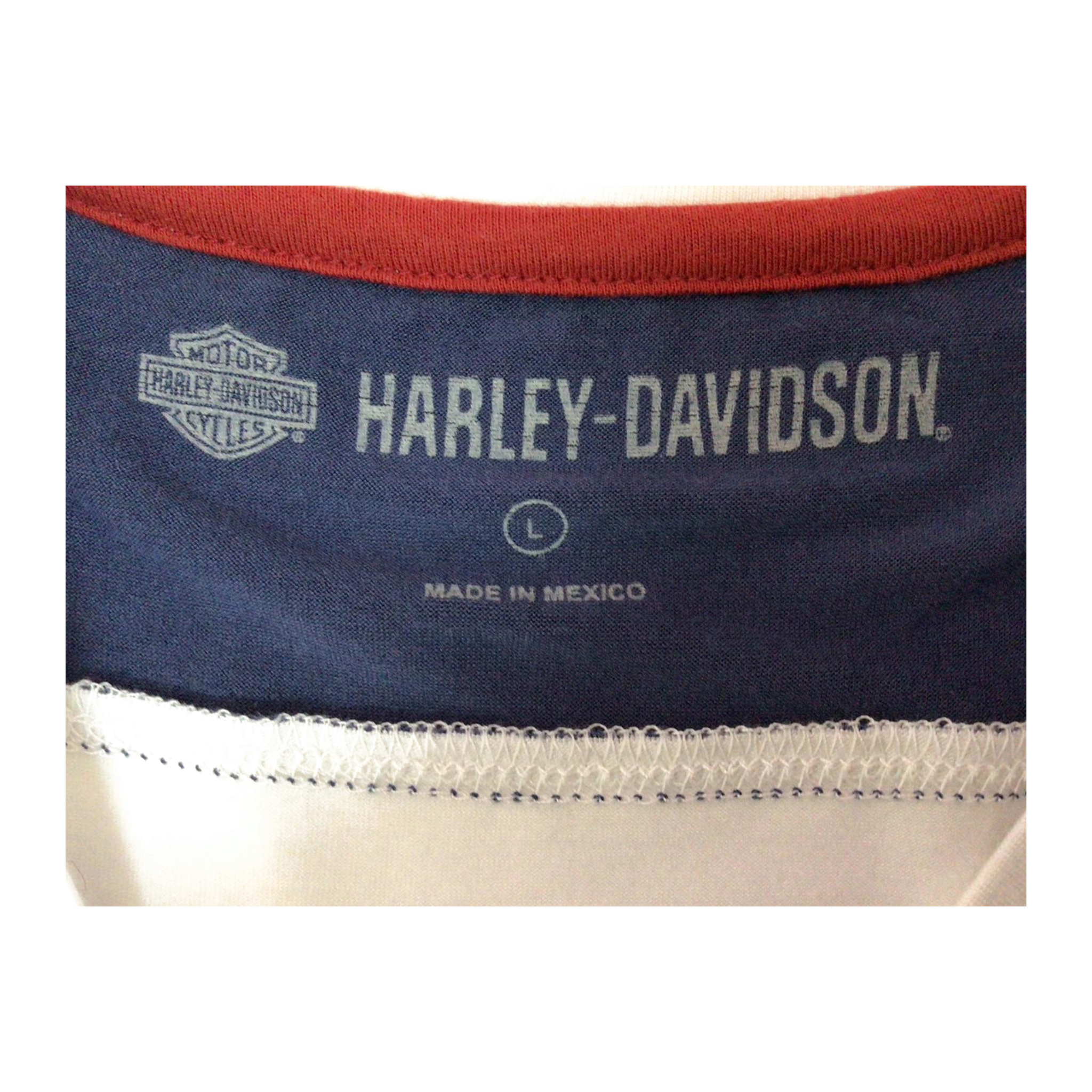 1619 Harley Davidson Women's Short Sleeve T Shirt White L