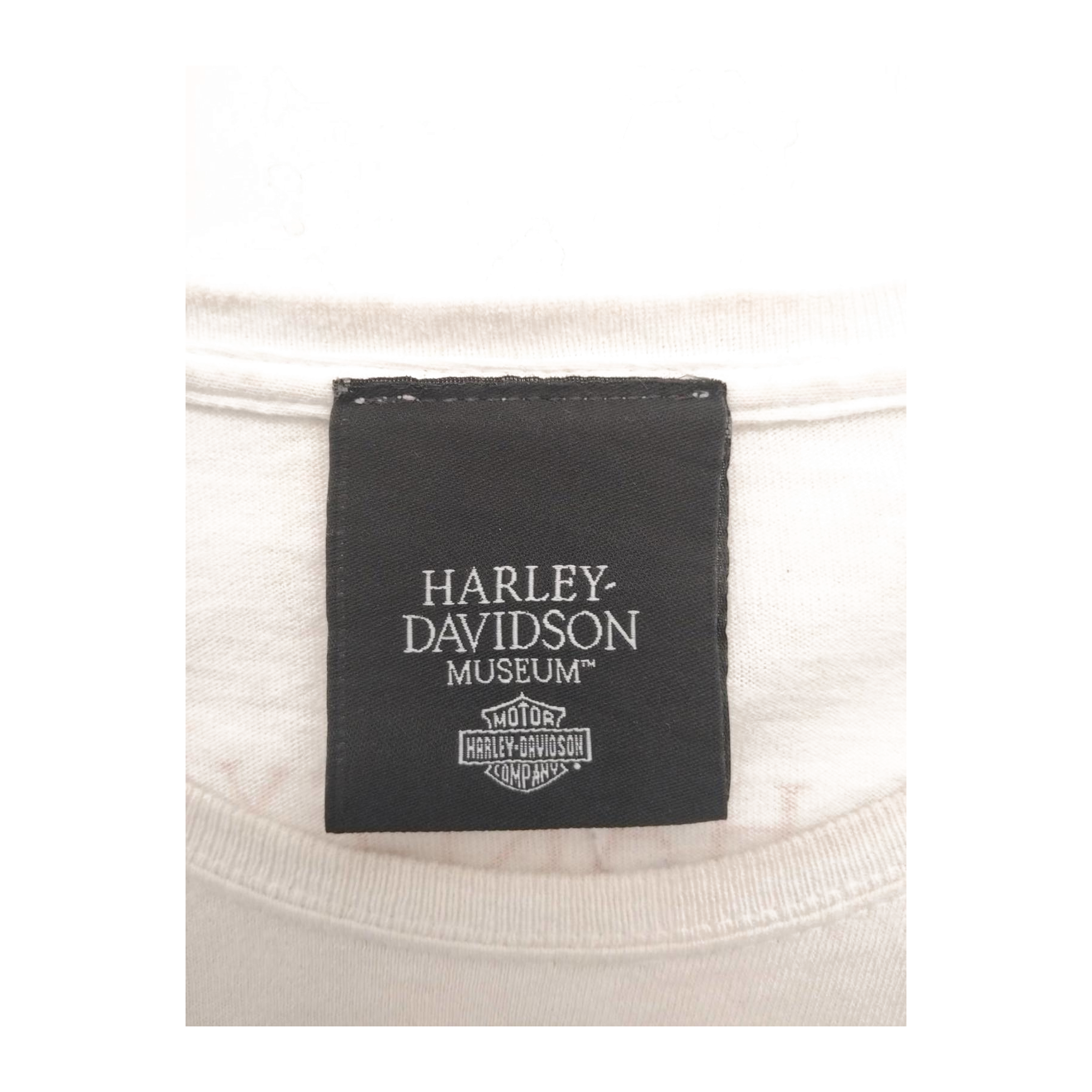 1621 Harley Davidson Women's Studded Skull Short Sleeve T Shirt White XL